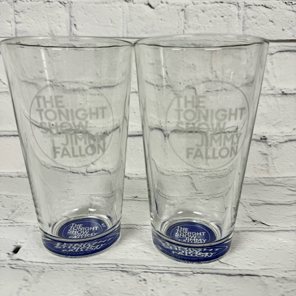 JIMMY FALLON The TONIGHT SHOW NBC Tumbler Glass x 2